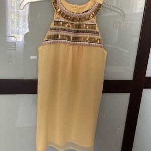The Limited sequin embellished yellow top new w/o tags